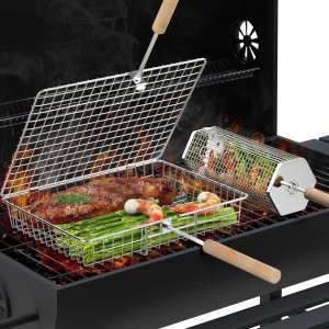Ivtivfu Rectangular & Hexagon Grill Set